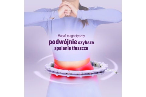 HULA HOP Z MAGNESAMI I OBCIĄŻNIKIEM HHM14 /HMS