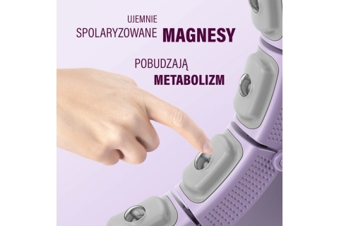 HULA HOP Z MAGNESAMI I OBCIĄŻNIKIEM HHM14 /HMS