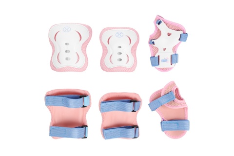 ŁYŻWOROLKI LED + OCHRANIACZE MOONBEAM BIAŁE ROZM. M(35-38) ZESTAW NA0189 /NILS EXTREME