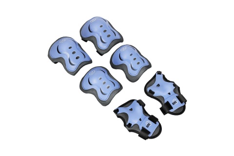 ŁYŻWOROLKI LED + OCHRANIACZE MOONBEAM NIEBIESKIE ROZM. M(35-38) ZESTAW NA0189 /NILS EXTREME