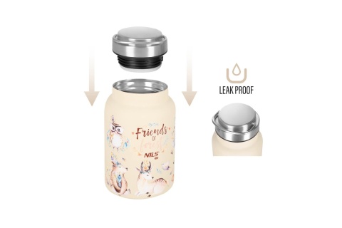 BUTELKA NA WODĘ 520ML STALOWA FOREST NC3806 /NILS CAMP