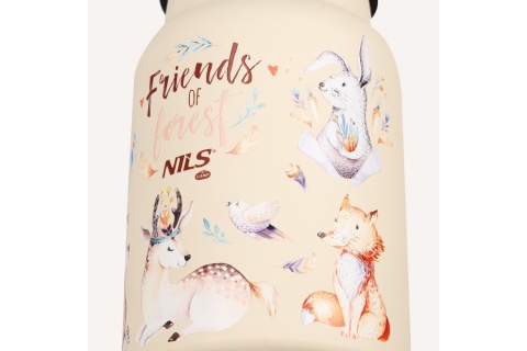 BUTELKA NA WODĘ 520ML STALOWA FOREST NC3806 /NILS CAMP