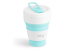 KUBEK SILIKONOWY SKŁADANY 355ML MIĘTOWY NC4103 /NILS CAMP