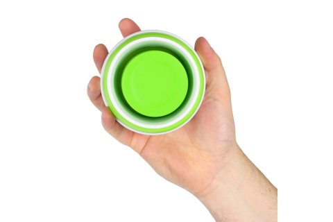 KUBEK SILIKONOWY SKŁADANY 600ML JASNO ZIELONY NC4103 /NILS CAMP