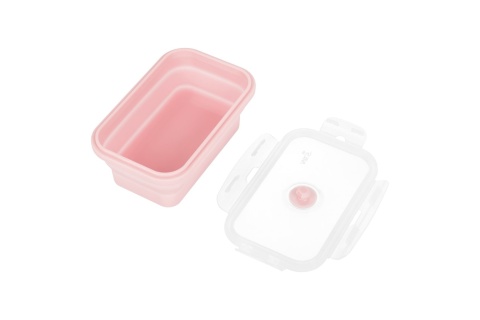 POJEMNIK/LUNCH BOX SKŁADANY RÓŻOWY 500ML NC4105 /NILS CAMP