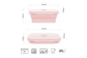POJEMNIK/LUNCH BOX SKŁADANY RÓŻOWY 500ML NC4105 /NILS CAMP