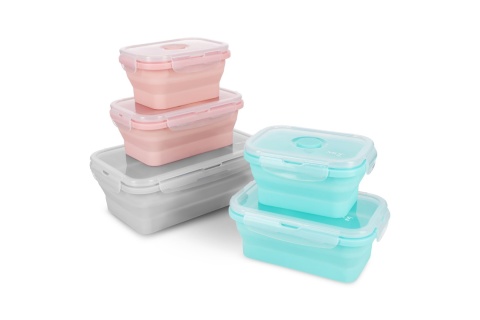 POJEMNIK/LUNCH BOX SKŁADANY SZARY 1200ML NC4105 /NILS CAMP