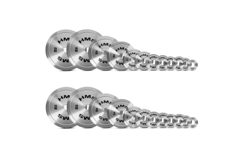 TALERZE OLIMPIJSKIE STALOWE KALIBROWANE ZESTAW 2 X 0.25-25KG (168 KG) TOS /HMS