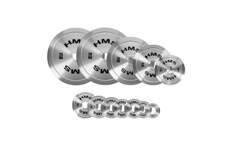 TALERZE OLIMPIJSKIE STALOWE KALIBROWANE ZESTAW 2 X 0.25-25KG (168 KG) TOS /HMS