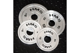 TALERZE OLIMPIJSKIE STALOWE KALIBROWANE ZESTAW 2 X 1.5-5.0KG (22 KG) TOS /HMS