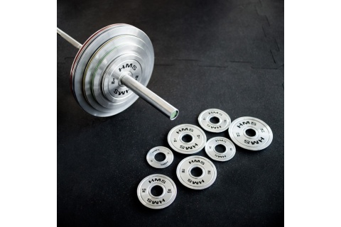 TALERZE OLIMPIJSKIE STALOWE KALIBROWANE ZESTAW 2 X 1.5-5.0KG (22 KG) TOS /HMS