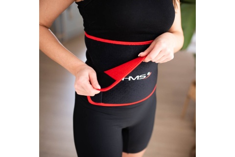 HULA HOP MAGNETYCZNY CZARNY Z LICZNIKIEM HHM15 + PAS WYSZCZUPLAJĄCY CZERWONY BR163 /HMS