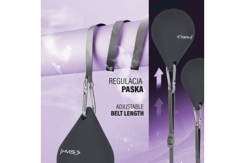 HULA HOP MAGNETYCZNY CZARNY Z LICZNIKIEM HHM15 + PAS WYSZCZUPLAJĄCY CZERWONY BR163 /HMS