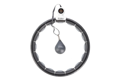 HULA HOP MAGNETYCZNY CZARNY Z LICZNIKIEM HHM15 + PAS WYSZCZUPLAJĄCY CZERWONY BR163 /HMS