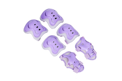 ŁYŻWOROLKI LED + OCHRANIACZE MOONBEAM FIOLETOWE ROZM. L(39-42) ZESTAW NA0189 /NILS EXTREME