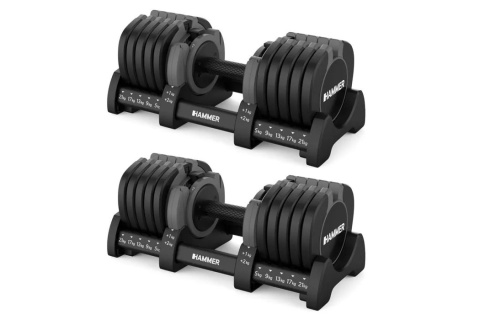 HANTLE REGULOWANE ZESTAW 2 X 23 KG STRONGLOCK 8.0 (BEZ STOJAKA) /HAMMER