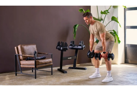 HANTLE REGULOWANE ZE STOJAKIEM ZESTAW 2X25 KG STRONGLOCK 4.0 HAMMER