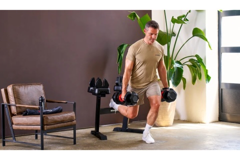 HANTLE REGULOWANE ZE STOJAKIEM ZESTAW 2X25 KG STRONGLOCK 4.0 HAMMER