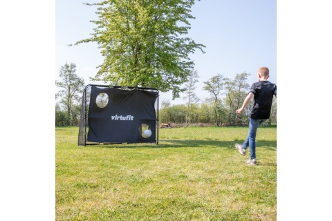 BRAMKA PIŁKARSKA PRO Z PŁACHTĄ DO STRZELANIA 220 X 170 CM /VIRTUFIT