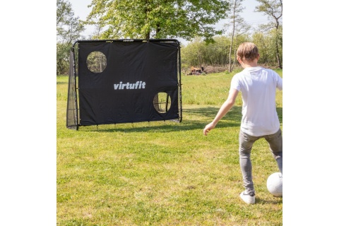 BRAMKA PIŁKARSKA PRO Z PŁACHTĄ DO STRZELANIA 220 X 170 CM /VIRTUFIT