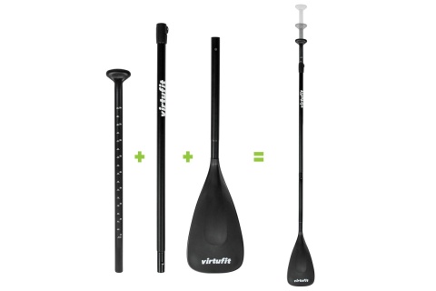 DESKA SUP TURKUSOWA - Z SIEDZENIEM KAJAKOWYM, AKCESORIAMI I TORBĄ DO NOSZENIA - CRUISER 305 /VIRTUFIT