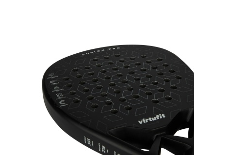 RAKIETA PADEL FUSION PRO - CZARNO-SREBRNA /VIRTUFIT