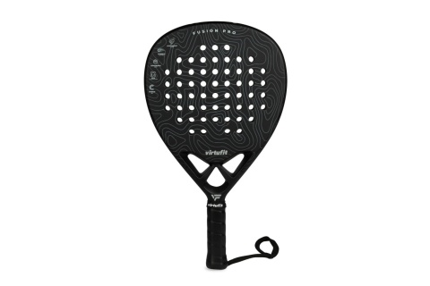 RAKIETA PADEL FUSION PRO - CZARNO-SZARA /VIRTUFIT