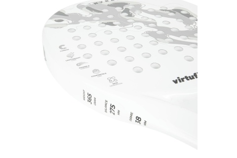 RAKIETA PADEL HYBRID - BIAŁO-SZARA /VIRTUFIT