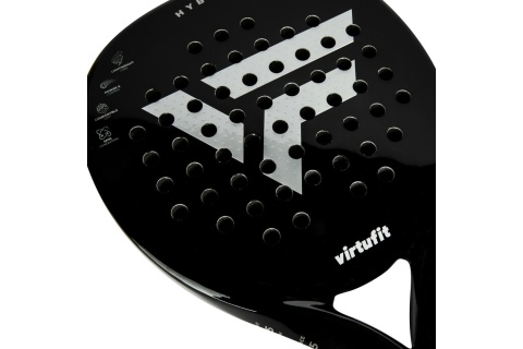 RAKIETA PADEL HYBRID - CZARNO-SREBRNA /VIRTUFIT