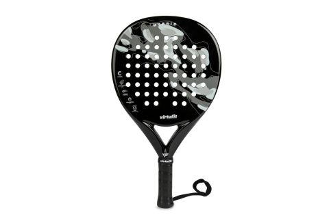 RAKIETA PADEL HYBRID - CZARNO-SZARA /VIRTUFIT