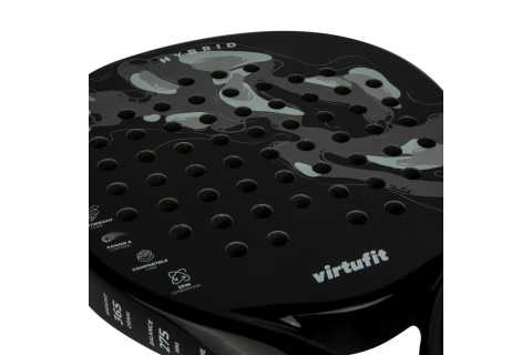 RAKIETA PADEL HYBRID - CZARNO-SZARA /VIRTUFIT