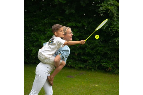 ZESTAW DO BADMINTONA I TENISA PRZENOŚNY 2W1 /VIRTUFIT