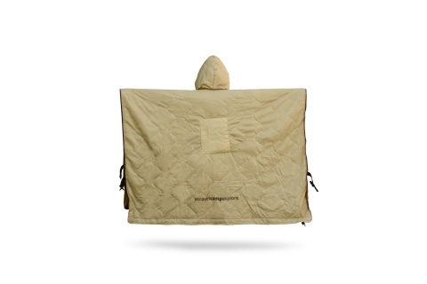 PONCZO KEMPINGOWE CIENKIE Z OGRZEWACZEM BRĄZOWE /OFFLANDER