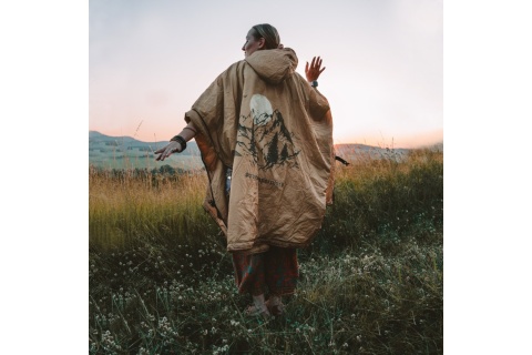 PONCZO KEMPINGOWE CIENKIE Z OGRZEWACZEM SZAMPAN /OFFLANDER