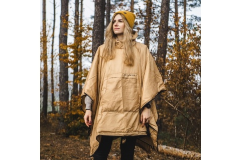 PONCZO KEMPINGOWE CIENKIE Z OGRZEWACZEM SZAMPAN /OFFLANDER