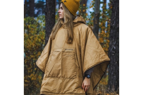 PONCZO KEMPINGOWE CIENKIE Z OGRZEWACZEM SZAMPAN /OFFLANDER