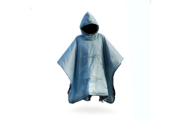 PONCZO KEMPINGOWE GRUBE Z OGRZEWACZEM BŁĘKIT /OFFLANDER