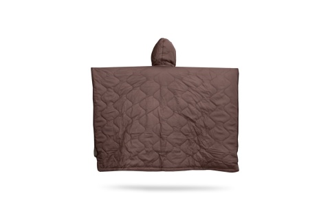 PONCZO KEMPINGOWE OCIEPLANE WODOODPORNE ZIELONO-BRĄZOWE /OFFLANDER