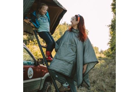 PONCZO KEMPINGOWE WODOODPORNE SZARE /OFFLANDER