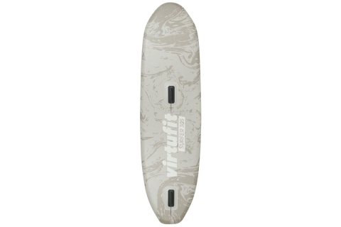 DESKA SUP PIASKOWY BEŻ - Z OSŁONĄ PRZECIWWATROWĄ I AKCESORIAMI - SURFER 305 /VIRTUFIT