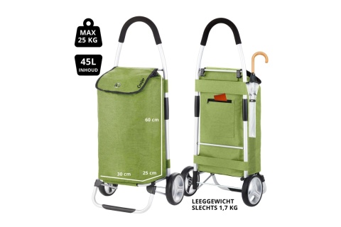 WÓZEK ZAKUPOWY SKŁADANY CLASSIC ZIELONY PREMIUM 650068 /CRUISER