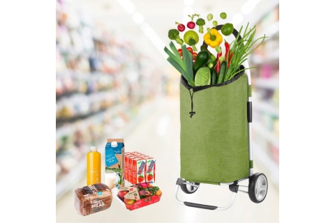 WÓZEK ZAKUPOWY SKŁADANY CLASSIC ZIELONY PREMIUM 650068 /CRUISER