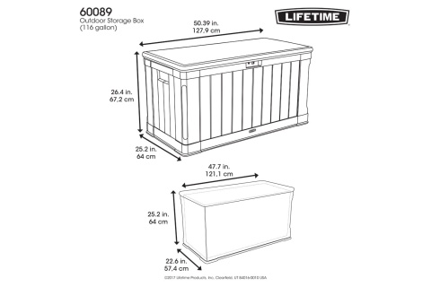 SKRZYNIA OGRODOWA PREMIUM 439 L 60089 /LIFETIME