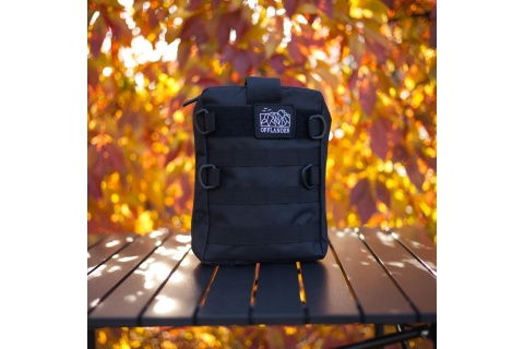 SASZETKA TAKTYCZNA MOLLE Z RZEPEM ŚREDNIA CZARNA /OFFLANDER