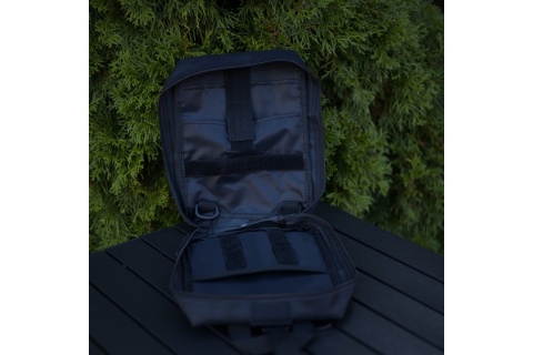 SASZETKA TAKTYCZNA MOLLE Z RZEPEM ŚREDNIA CZARNA /OFFLANDER