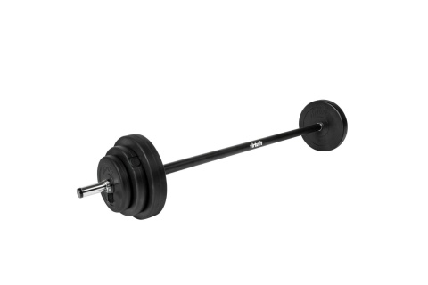 SZTANGA I TALERZE ZESTAW DO TRENINGU SIŁOWEGO I FITNESS - 20 KG /VIRTUFIT