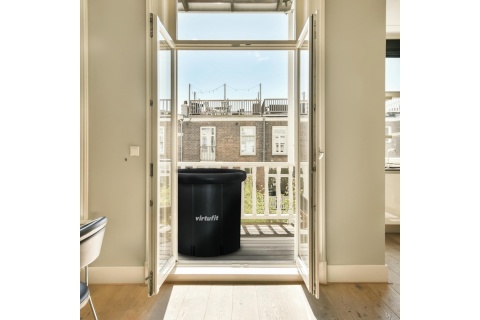 BALIA DO MORSOWANIA WANNA LODOWA XXL 375 LITRÓW ANTRACYT Z AKCESORIAMI /VIRTUFIT