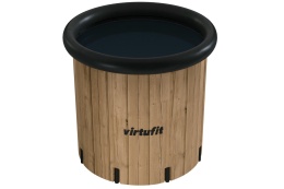 BALIA DO MORSOWANIA WANNA LODOWA XXL 375 LITRÓW WOOD LOOK Z AKCESORIAMI /VIRTUFIT