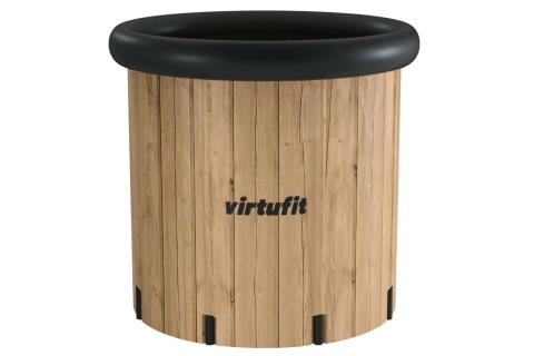 BALIA DO MORSOWANIA WANNA LODOWA XXL 375 LITRÓW WOOD LOOK Z AKCESORIAMI /VIRTUFIT