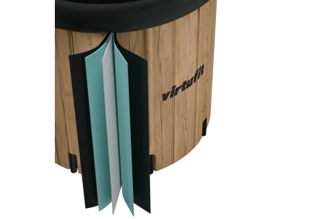 BALIA DO MORSOWANIA WANNA LODOWA XXL 375 LITRÓW WOOD LOOK Z AKCESORIAMI /VIRTUFIT